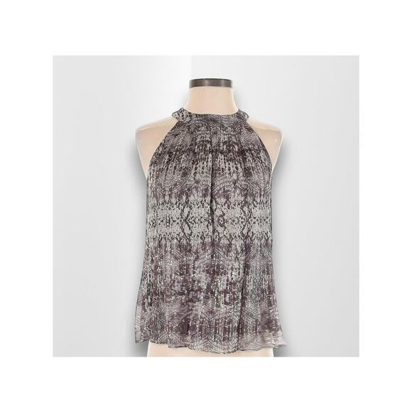 Anthropologie Velvet by Graham & Spencer XS Debbie Snakeskin Printed Tank Top - Picture 1 of 6